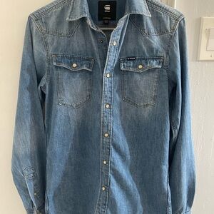 G-Star RAW 3301 Slim Shirt Denim Unisex Men Women XXS